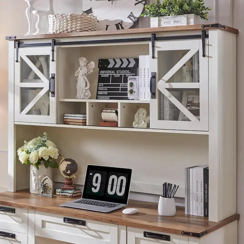 Étagère de bureau style ferme de 42 pouces
