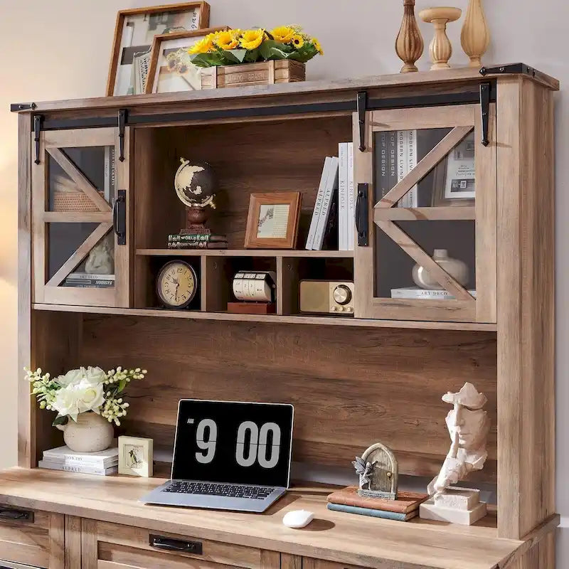 Étagère de bureau style ferme de 42 pouces