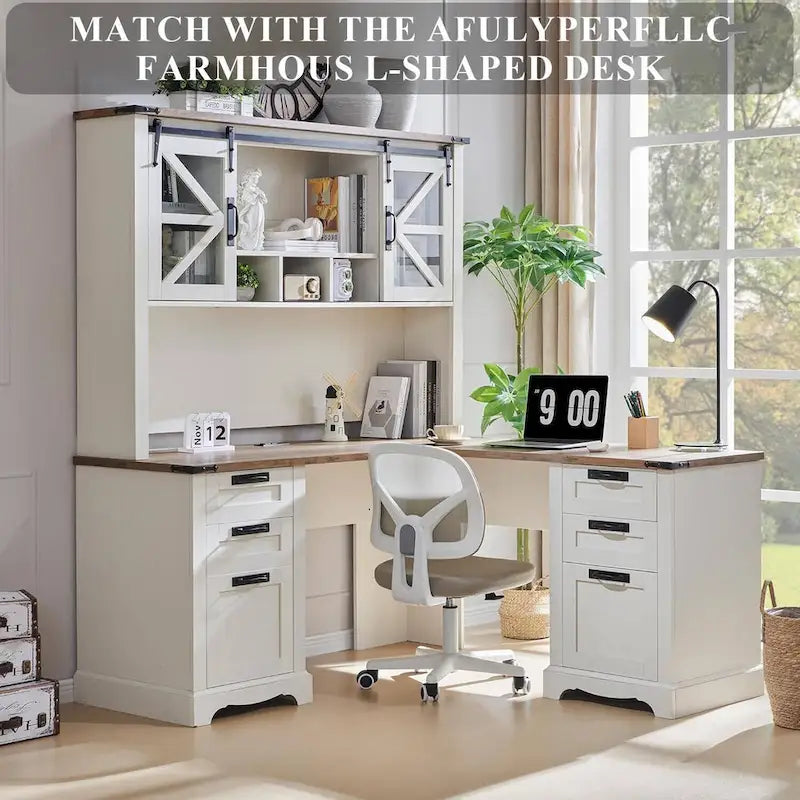 Étagère de bureau style ferme de 42 pouces