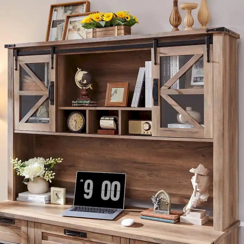 Étagère de bureau style ferme de 42 pouces