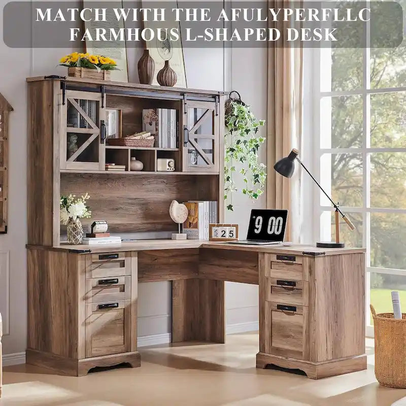 Étagère de bureau style ferme de 42 pouces