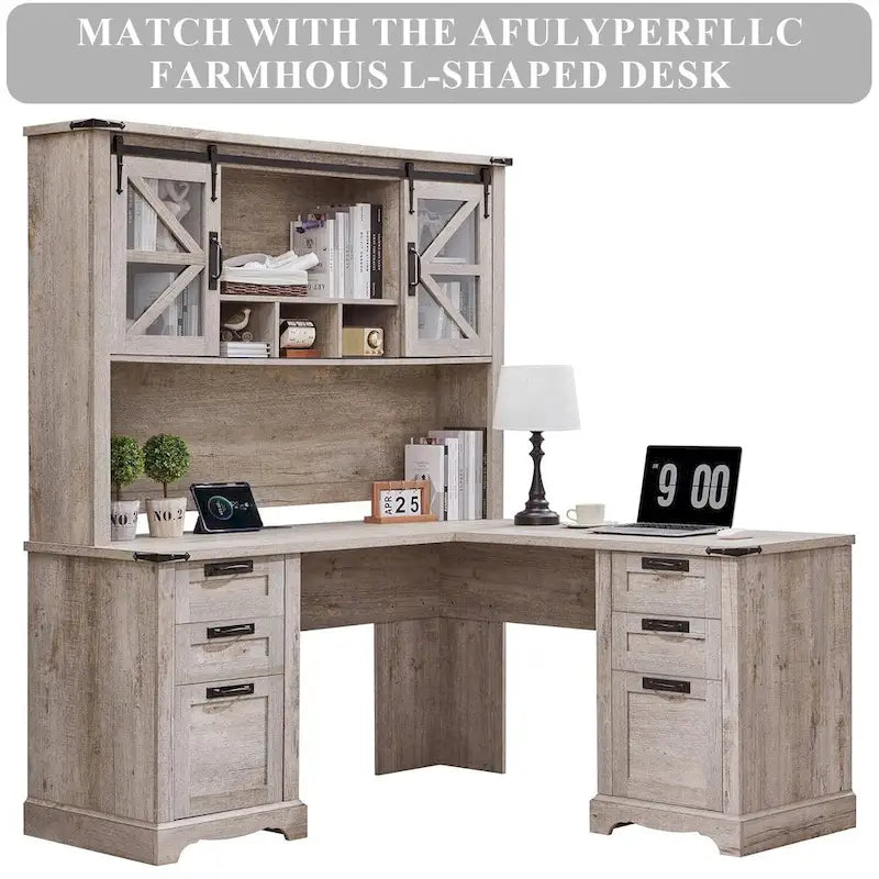 Étagère de bureau style ferme de 42 pouces