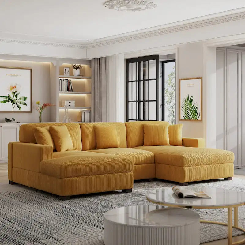 Canapé modulaire moderne surdimensionné avec coussins