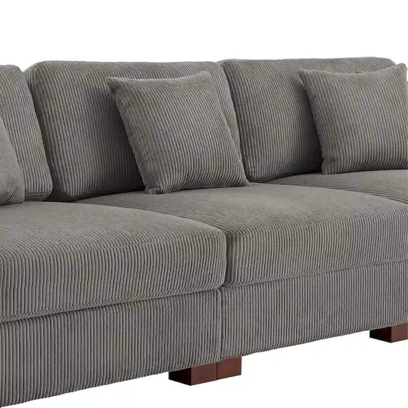Canapé modulaire moderne surdimensionné avec coussins