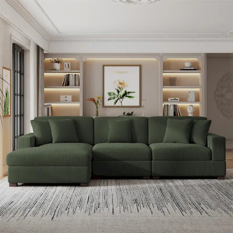 Canapé modulaire moderne surdimensionné avec coussins