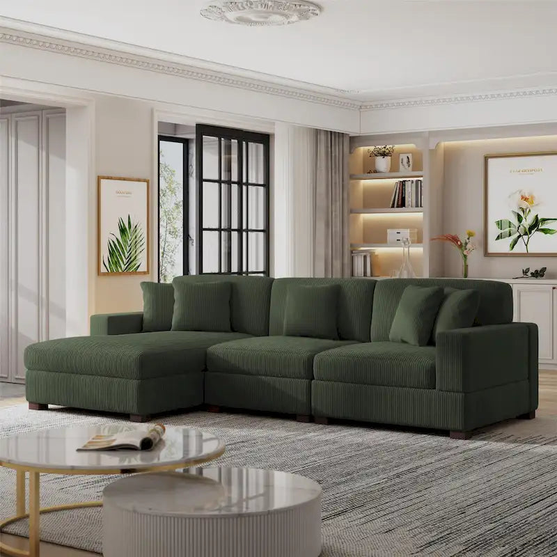 Canapé modulaire moderne surdimensionné avec coussins