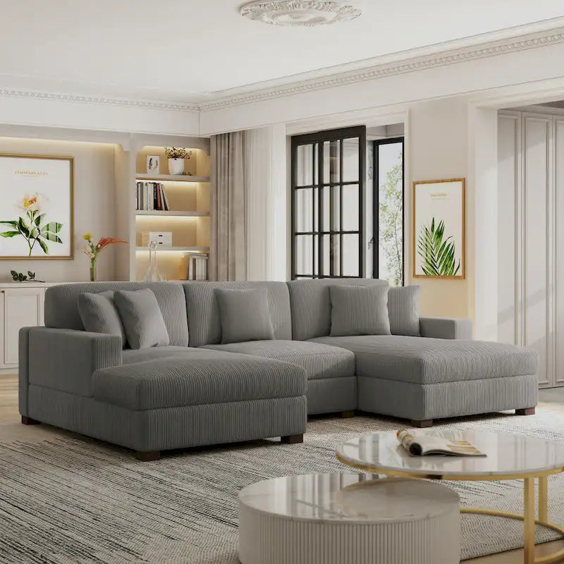 Canapé modulaire moderne surdimensionné avec coussins