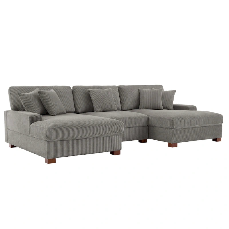 Canapé modulaire moderne surdimensionné avec coussins