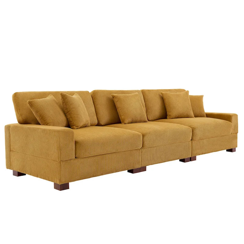 Canapé modulaire moderne surdimensionné avec coussins