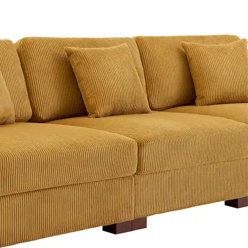 Canapé modulaire moderne surdimensionné avec coussins