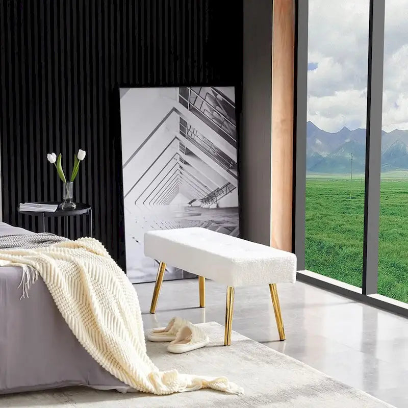 Banc rembourré – Convient aux chambres à coucher, entrées et salles à manger