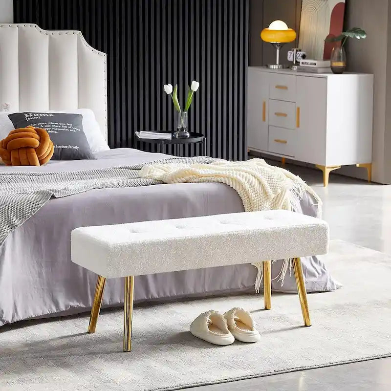 Banc rembourré – Convient aux chambres à coucher, entrées et salles à manger