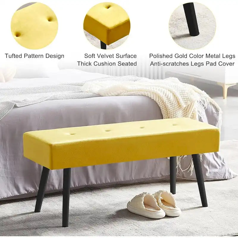 Banc rembourré – Convient aux chambres à coucher, entrées et salles à manger