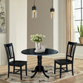 42 Dual Drop Leaf Table With 2 San Remo Chairs