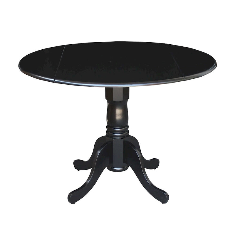 Table à manger à abattants de 42 pouces avec 2 chaises de salle à manger