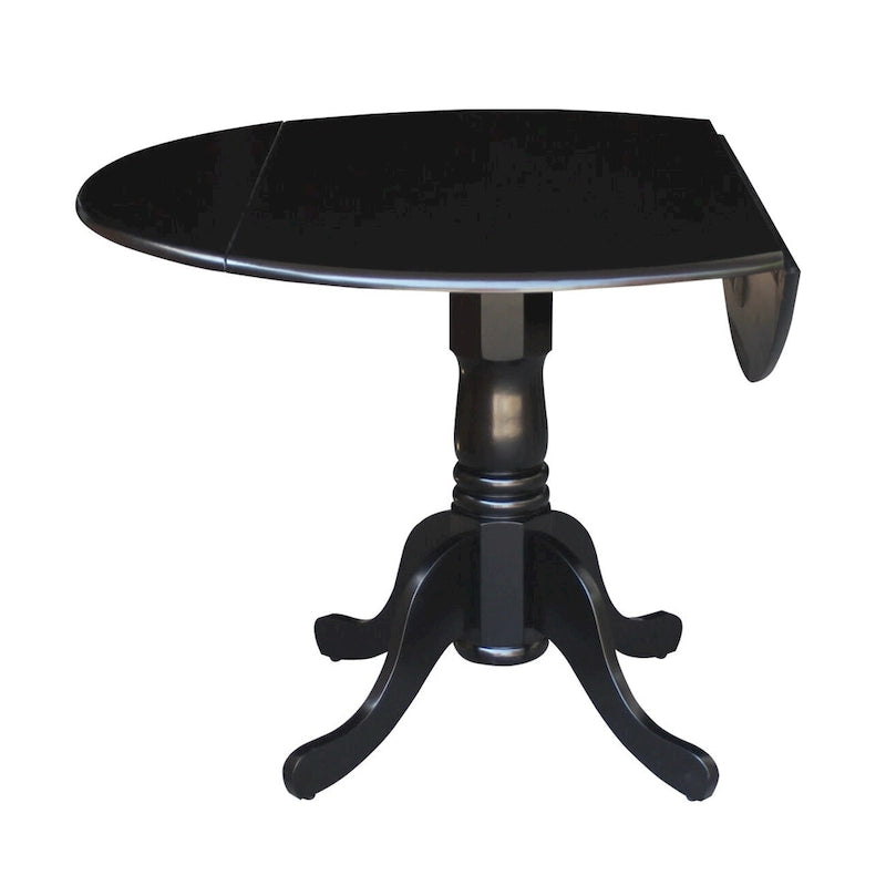 Table à manger à abattants de 42 pouces avec 2 chaises de salle à manger