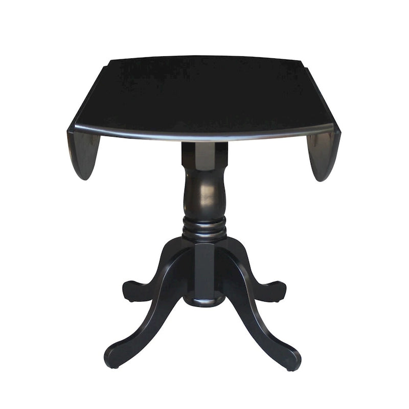 Table à manger à abattants de 42 pouces avec 2 chaises de salle à manger