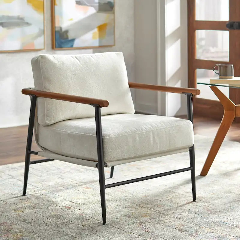 Fauteuil semi-lounge Mid-Century Modern