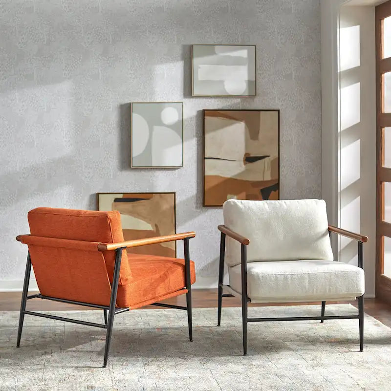 Fauteuil semi-lounge Mid-Century Modern