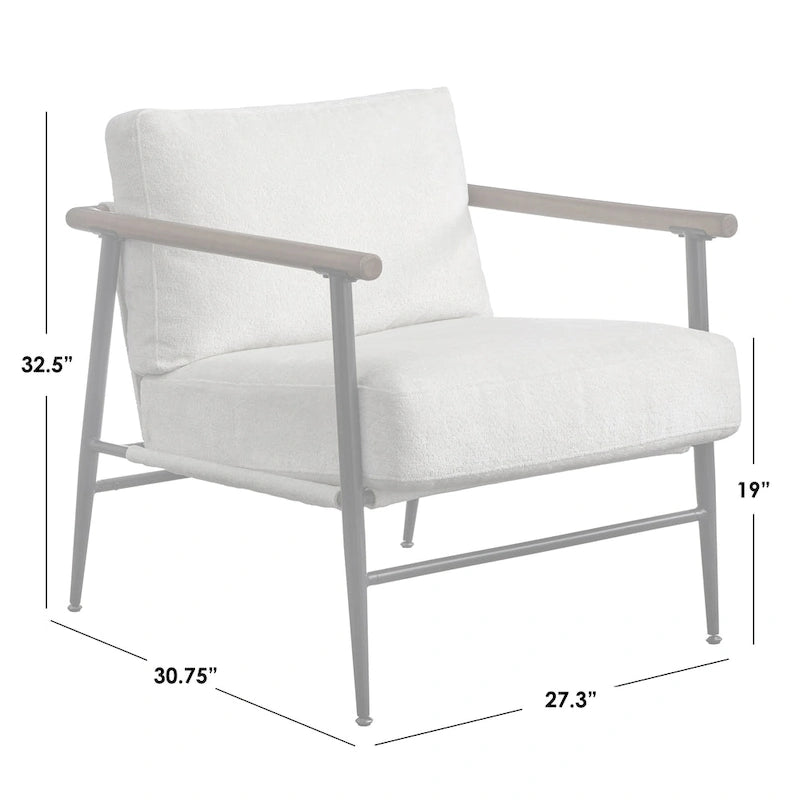 Fauteuil semi-lounge Mid-Century Modern