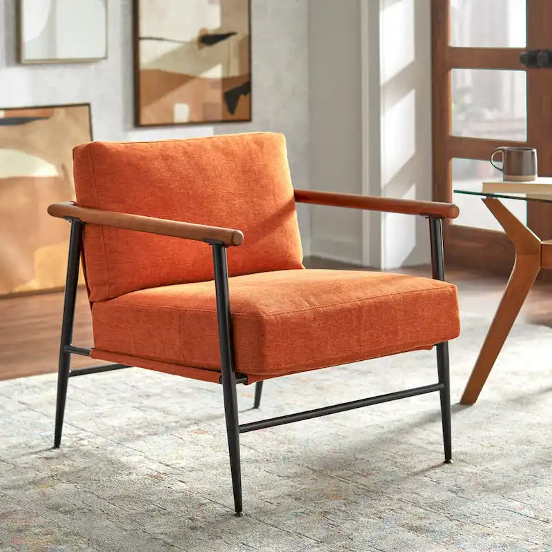 Fauteuil semi-lounge Mid-Century Modern