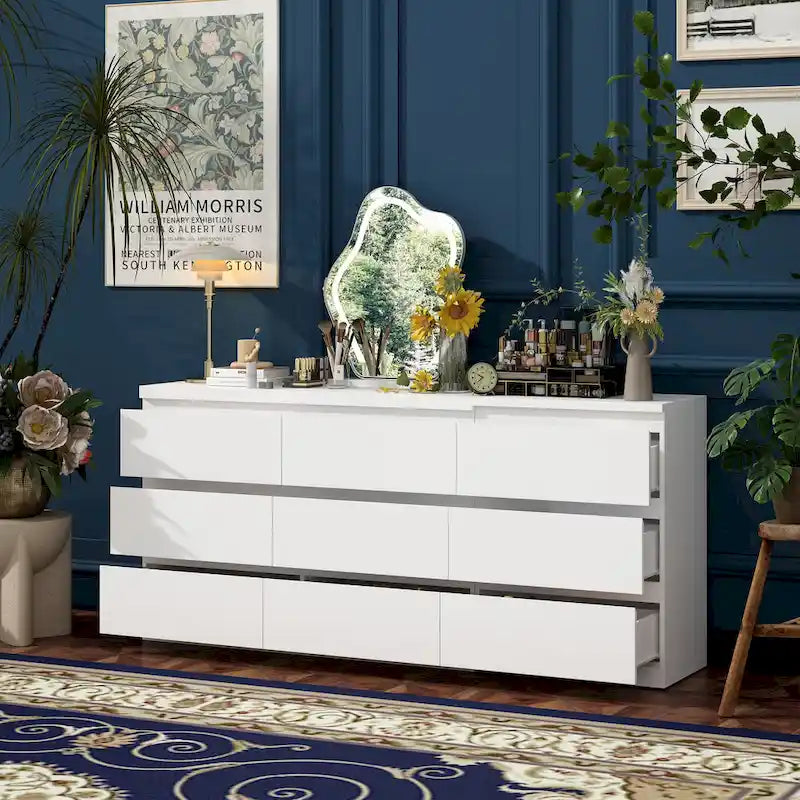 Meuble TV/bureau/commode/chiffonnier blanc modulable