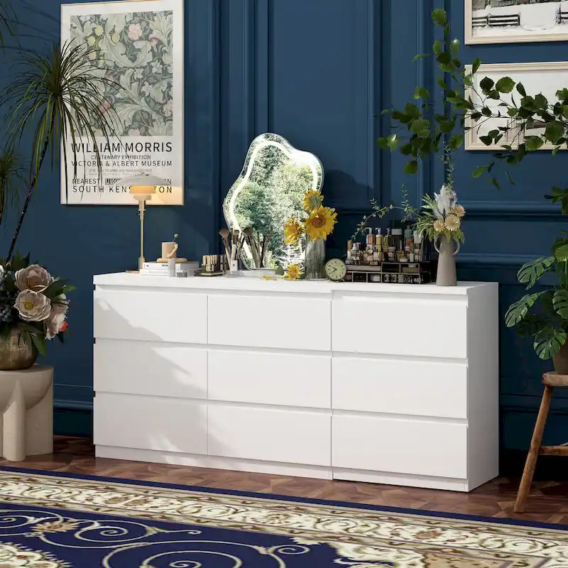 Meuble TV/bureau/commode/chiffonnier blanc modulable