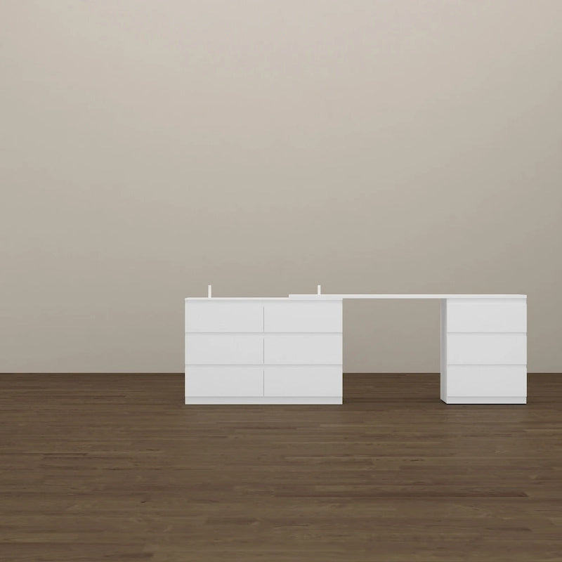 Meuble TV/bureau/commode/chiffonnier blanc modulable