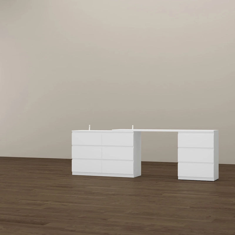 Meuble TV/bureau/commode/chiffonnier blanc modulable