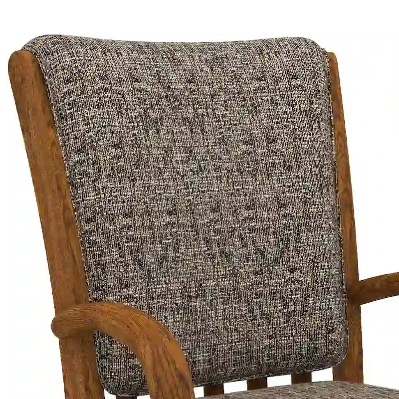 Chaise de salle à manger à roulettes (finition châtaignier)