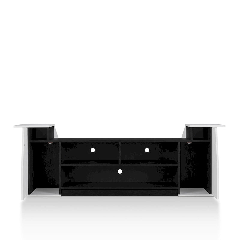 Meuble TV ouvert à 3 niveaux de style moderne de 71 pouces