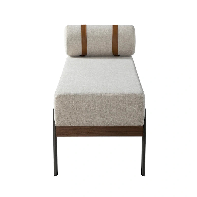 Banc d'entrée avec coussins amovibles