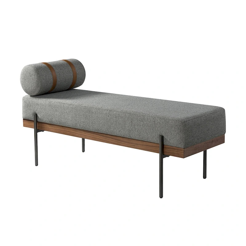 Banc d'entrée avec coussins amovibles