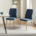 Chaises de salle à manger rembourrées style milieu du siècle (lot de 2)