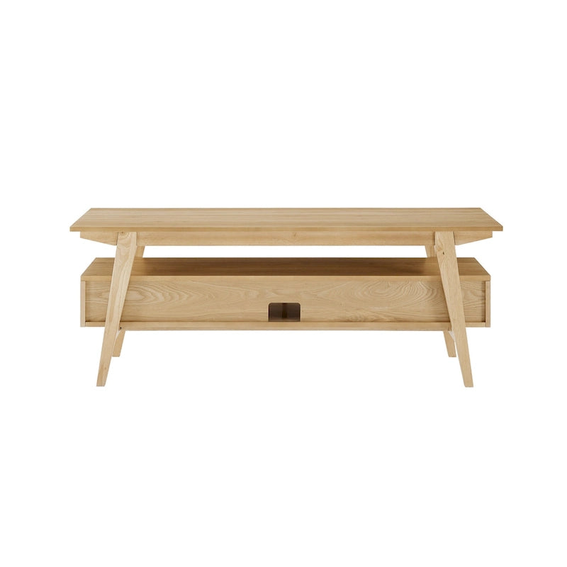 Meuble TV moderne minimaliste en bois massif de 47 pouces