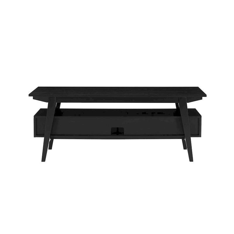 Meuble TV moderne minimaliste en bois massif de 47 pouces