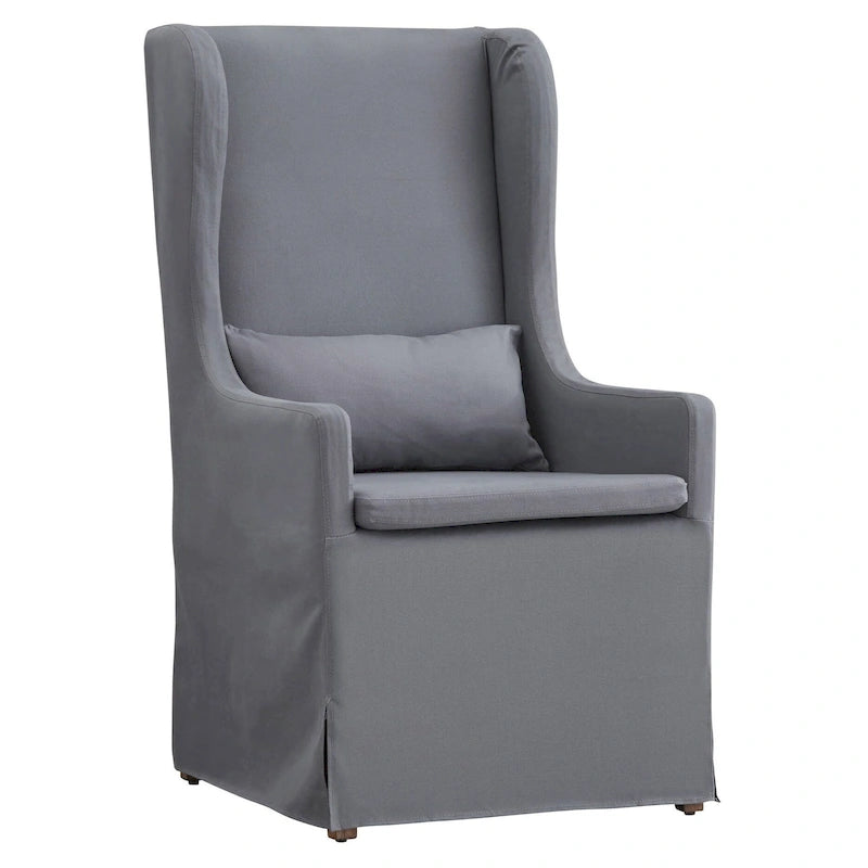 Fauteuil capitonné à oreilles