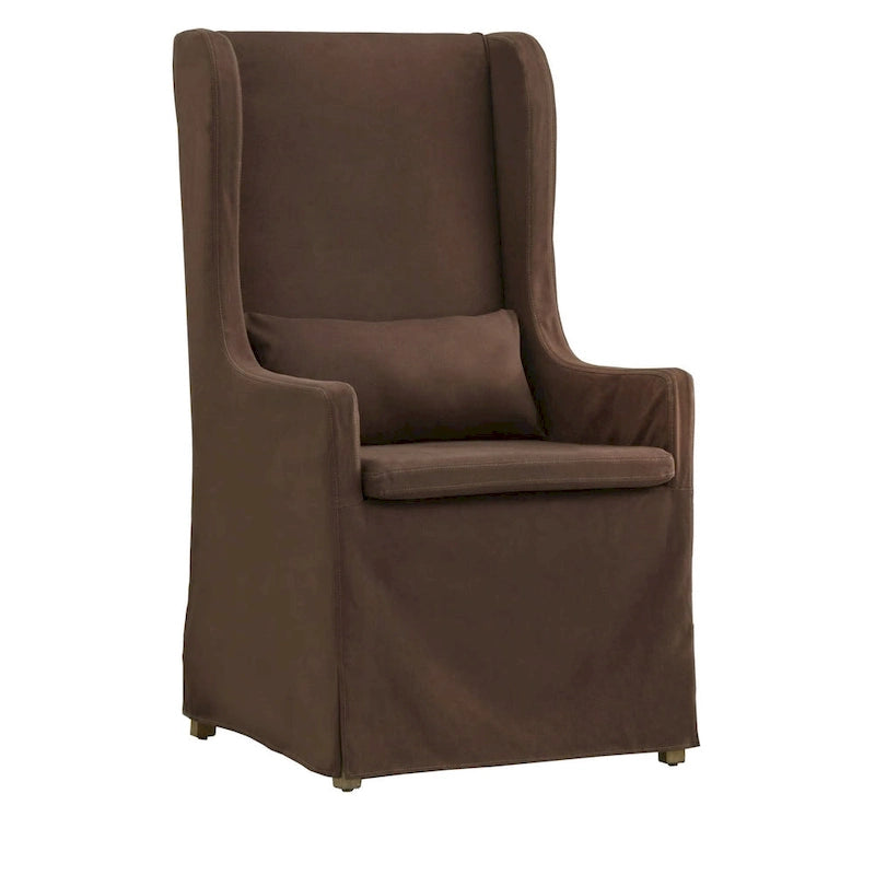 Fauteuil capitonné à oreilles