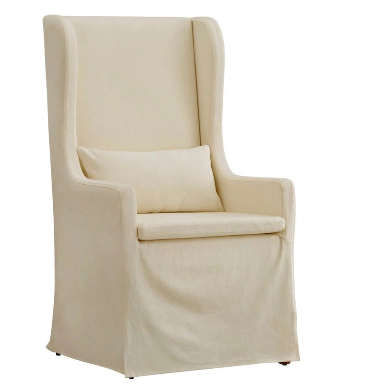 Fauteuil capitonné à oreilles