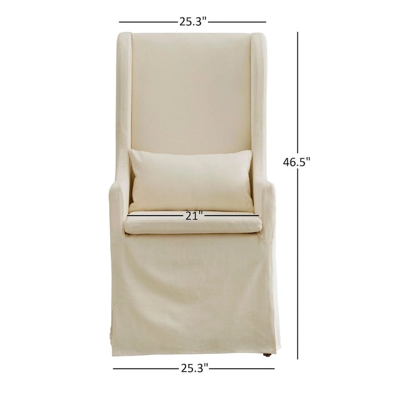 Fauteuil capitonné à oreilles