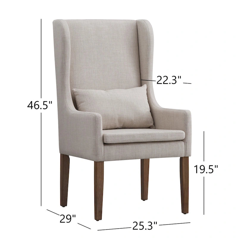 Fauteuil capitonné à oreilles