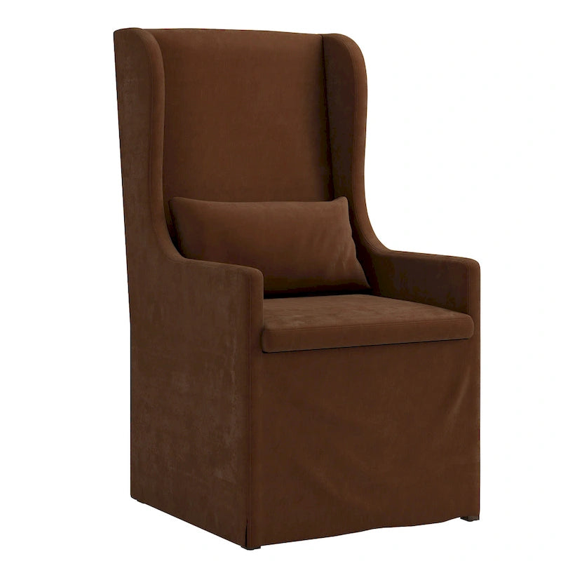 Fauteuil capitonné à oreilles