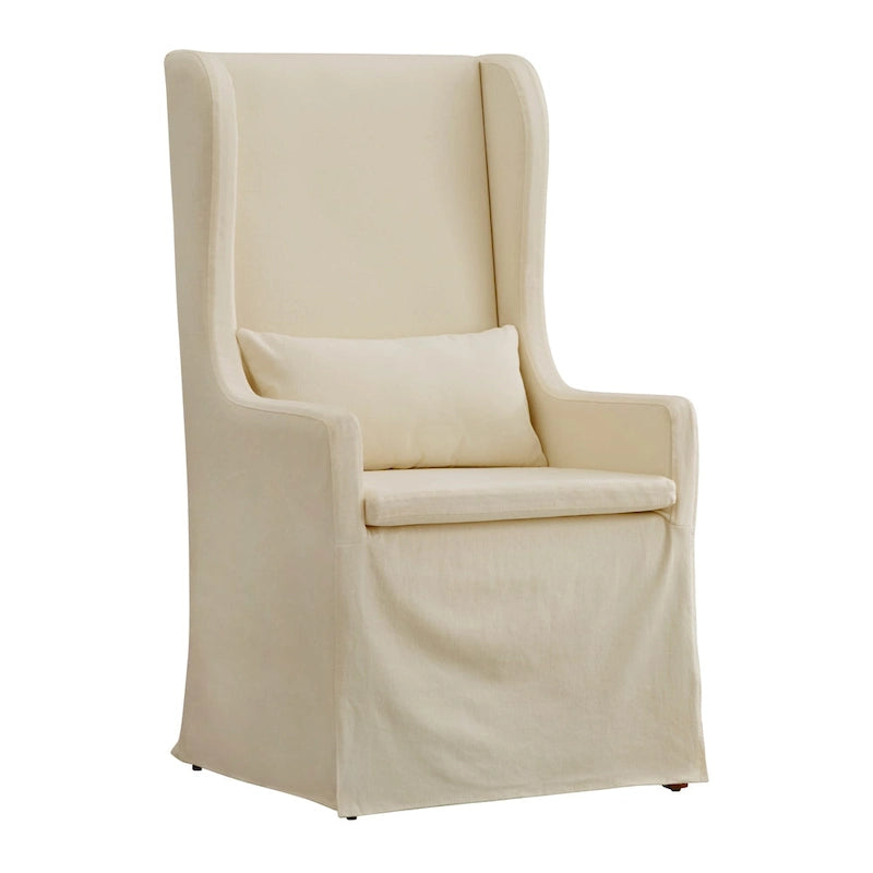 Fauteuil capitonné à oreilles