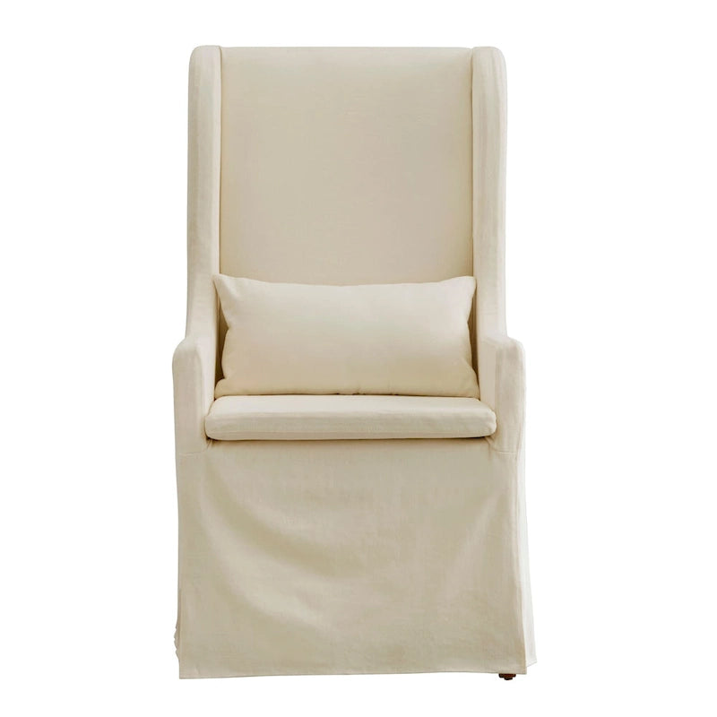 Fauteuil capitonné à oreilles