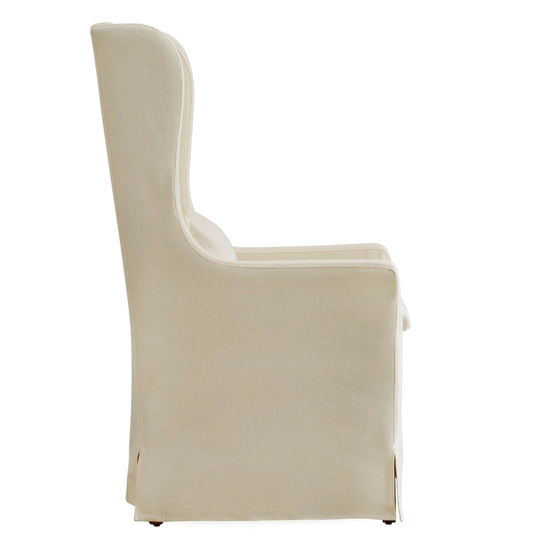 Fauteuil capitonné à oreilles