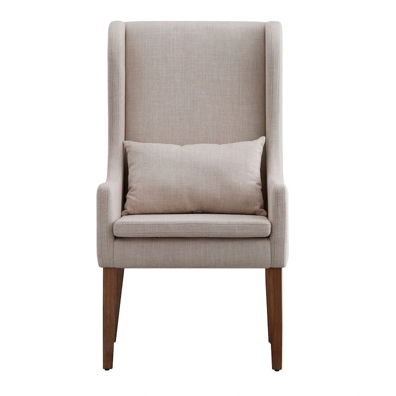 Fauteuil capitonné à oreilles