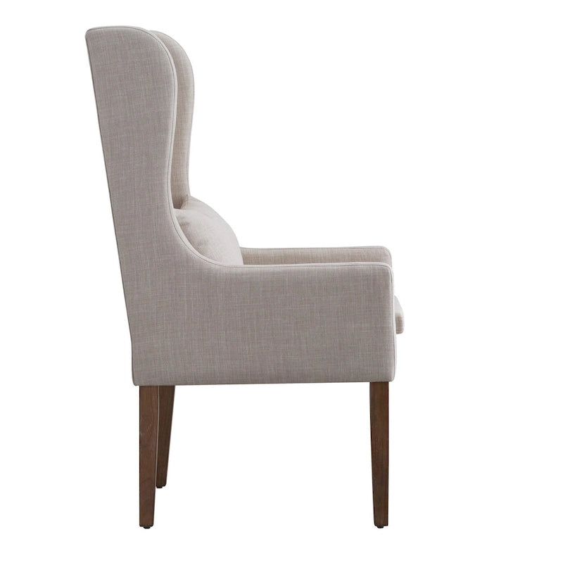 Fauteuil capitonné à oreilles