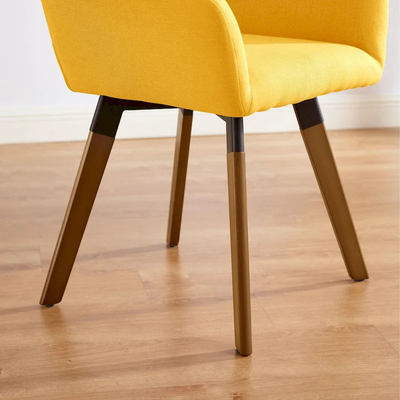 Chaises de salle à manger décoratives pivotantes (lot de 2)