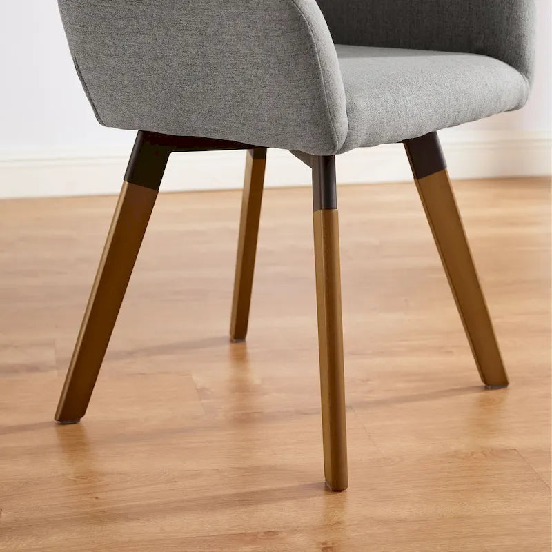 Chaises de salle à manger décoratives pivotantes (lot de 2)