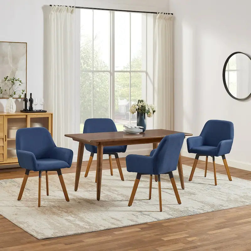Chaises de salle à manger décoratives pivotantes (lot de 2)